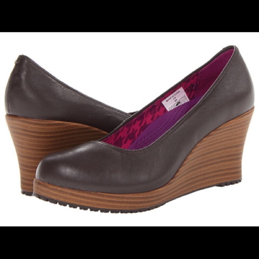 Crocs A-Leigh Wedge Heels New
